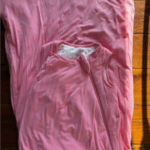 Pink Sleeveless Baby Sleep Sack / Wearable Blanket